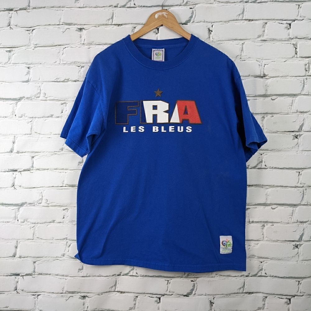 France national team soccer tshirt FIFA world cup Germany 2006 size large